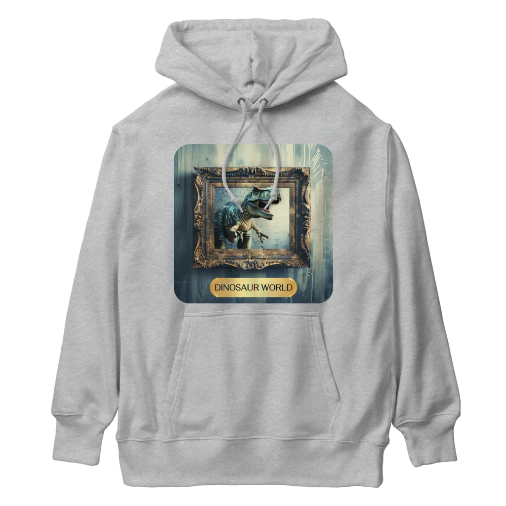 MistyStarkの飛び出す恐竜　－　dinosaur that pops out　－ Heavyweight Hoodie