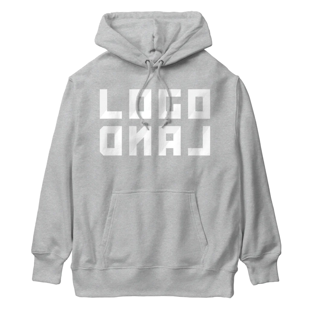 AEDIのロゴランド ホワイト ロゴ（LogoLand White Logo） Heavyweight Hoodie