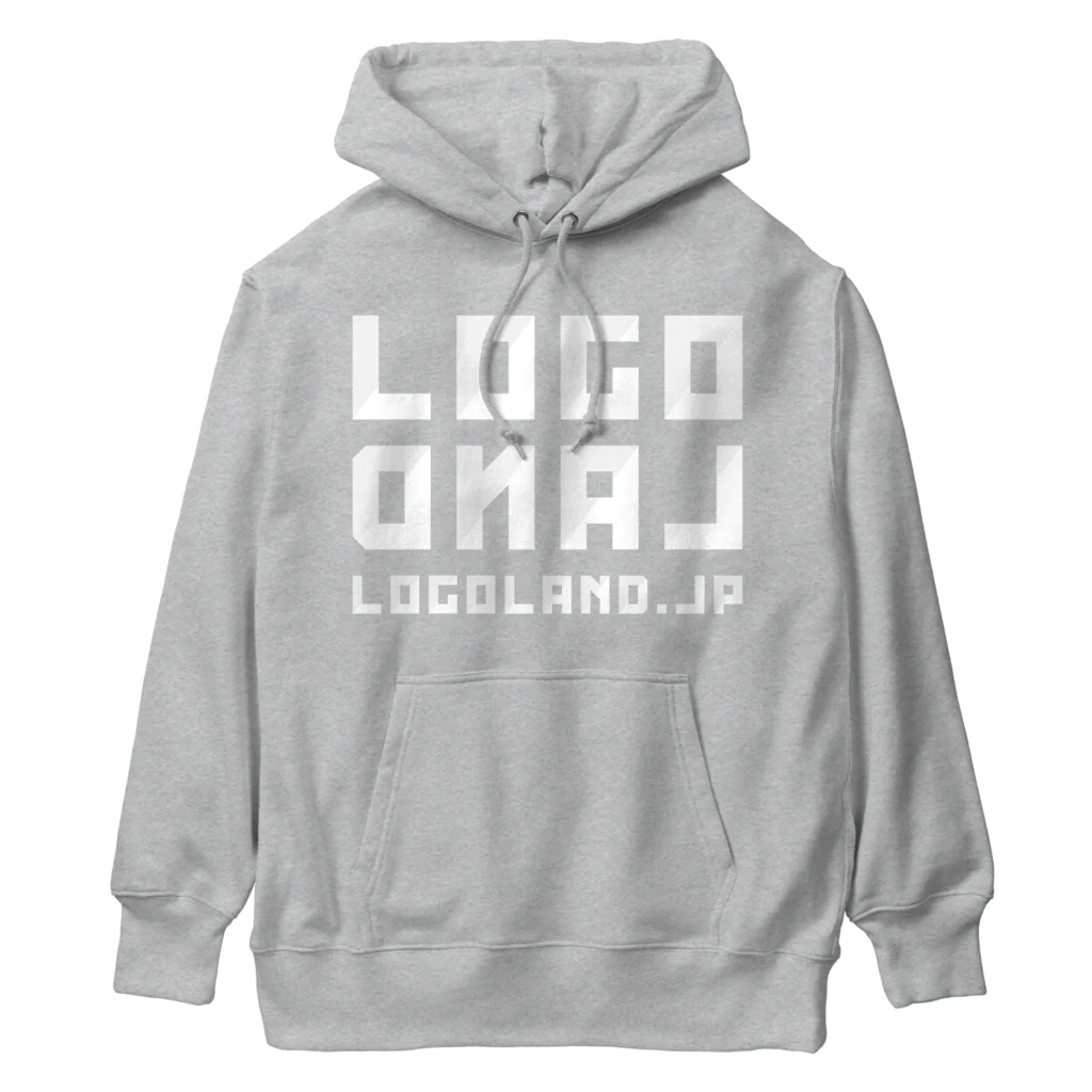 AEDIのLogoLand White Logoland.jp Logo V2（ロゴランド ホワイト logoland.jp ロゴ V2 ） Heavyweight Hoodie