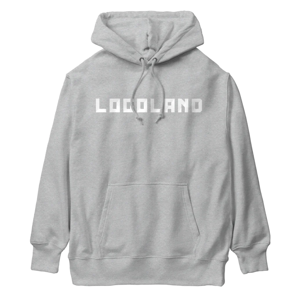 AEDIのLogoLand White Singe Line Logo（ロゴランド ホワイト シングルラインロゴ） Heavyweight Hoodie