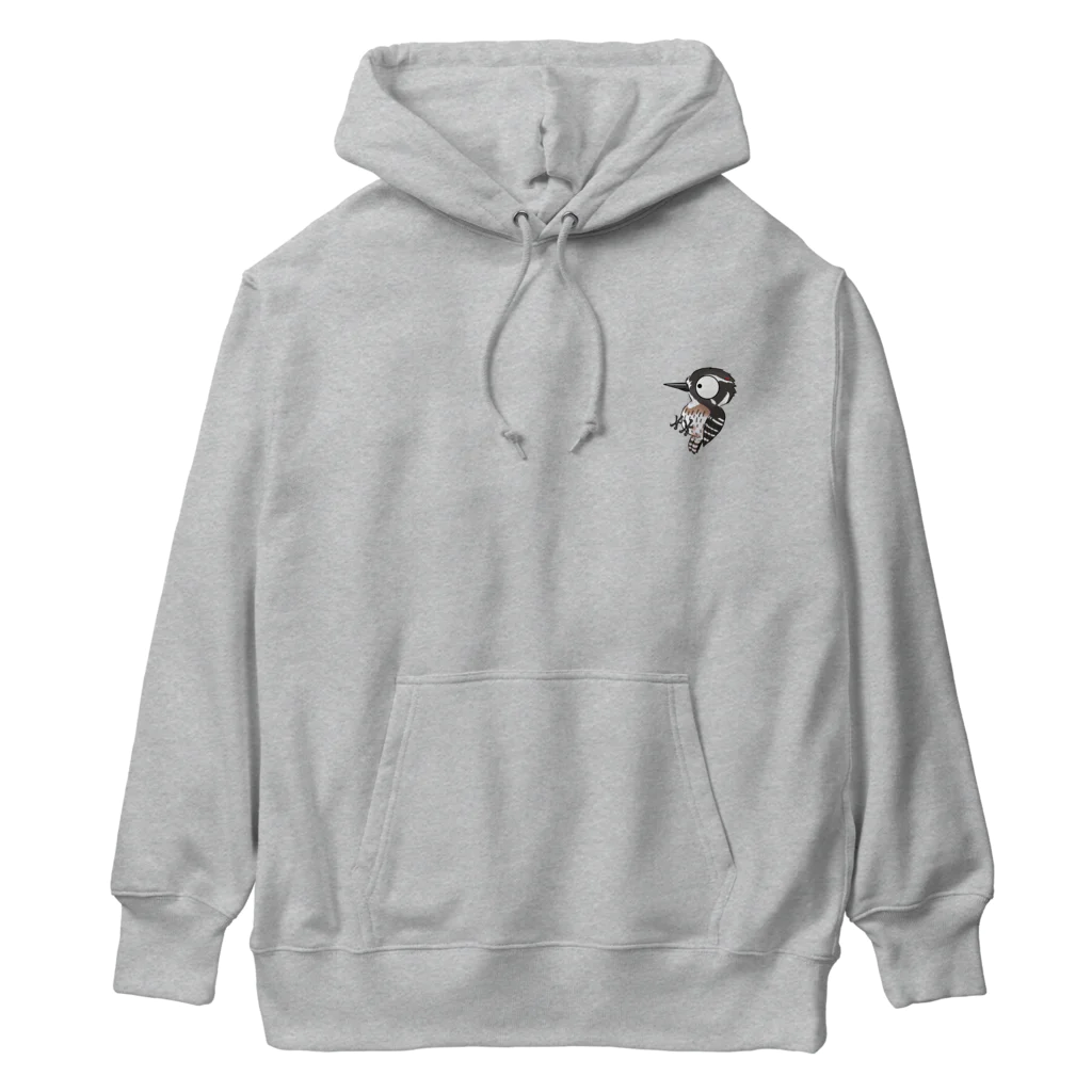 とりみちゃんの野鳥グッズのお店のコゲラ Heavyweight Hoodie