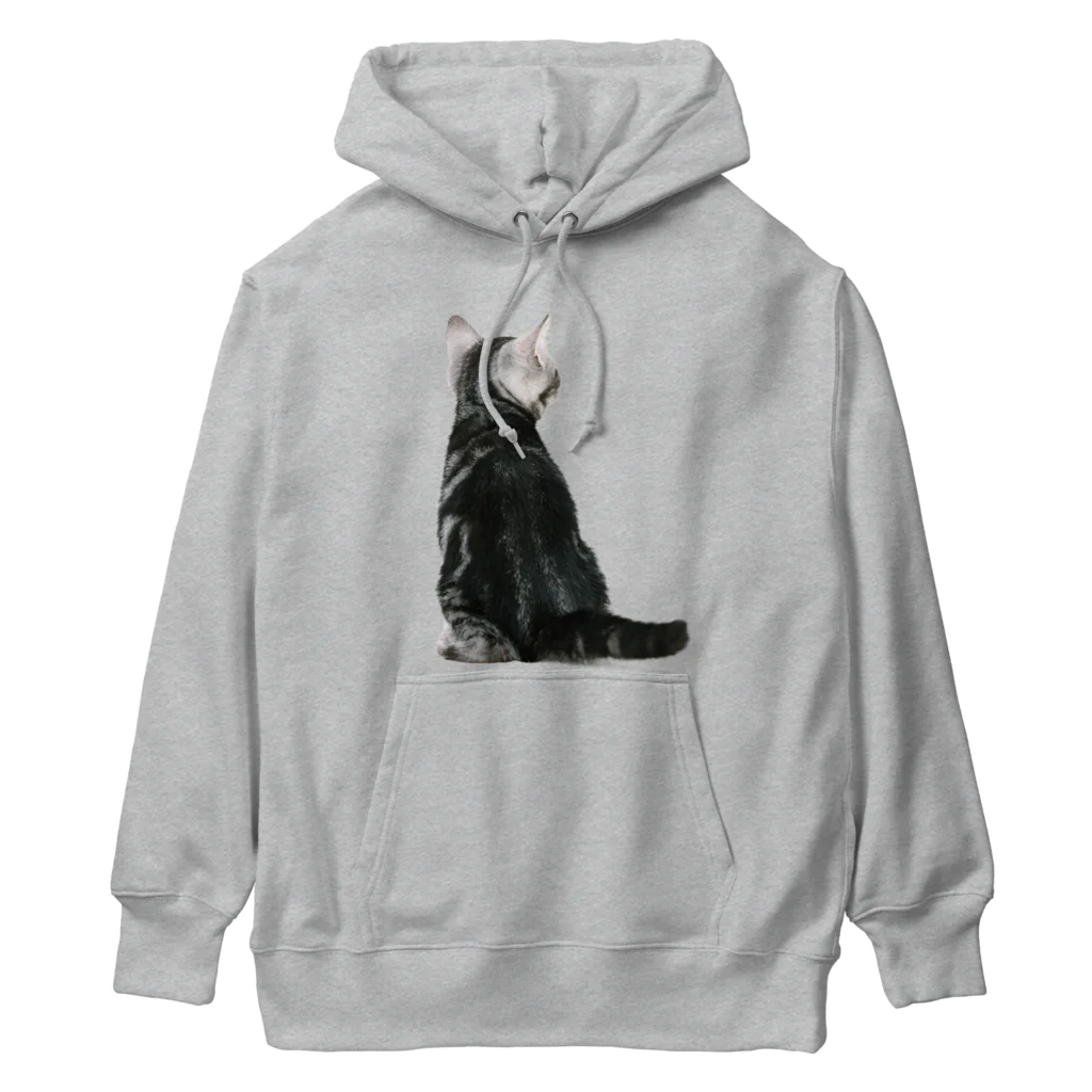 Rubbishの子猫の後ろ姿 Heavyweight Hoodie