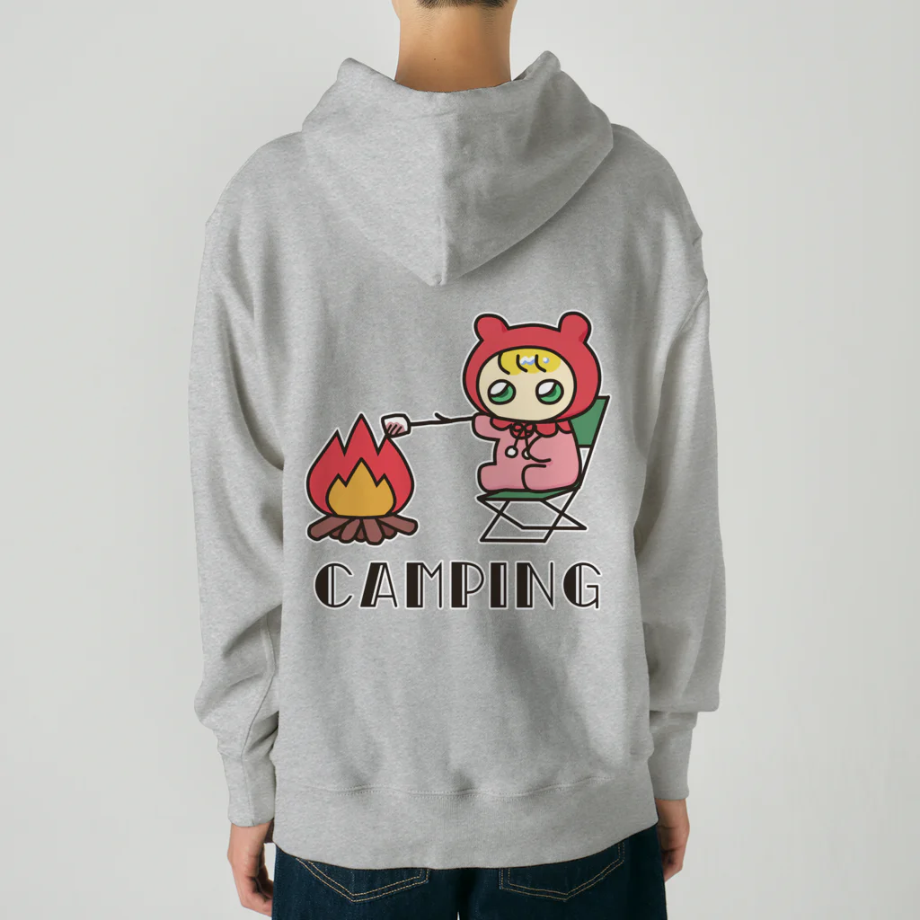 ユタカのてでべびちゃんショップのキャンプのてでべびちゃん Heavyweight Hoodie