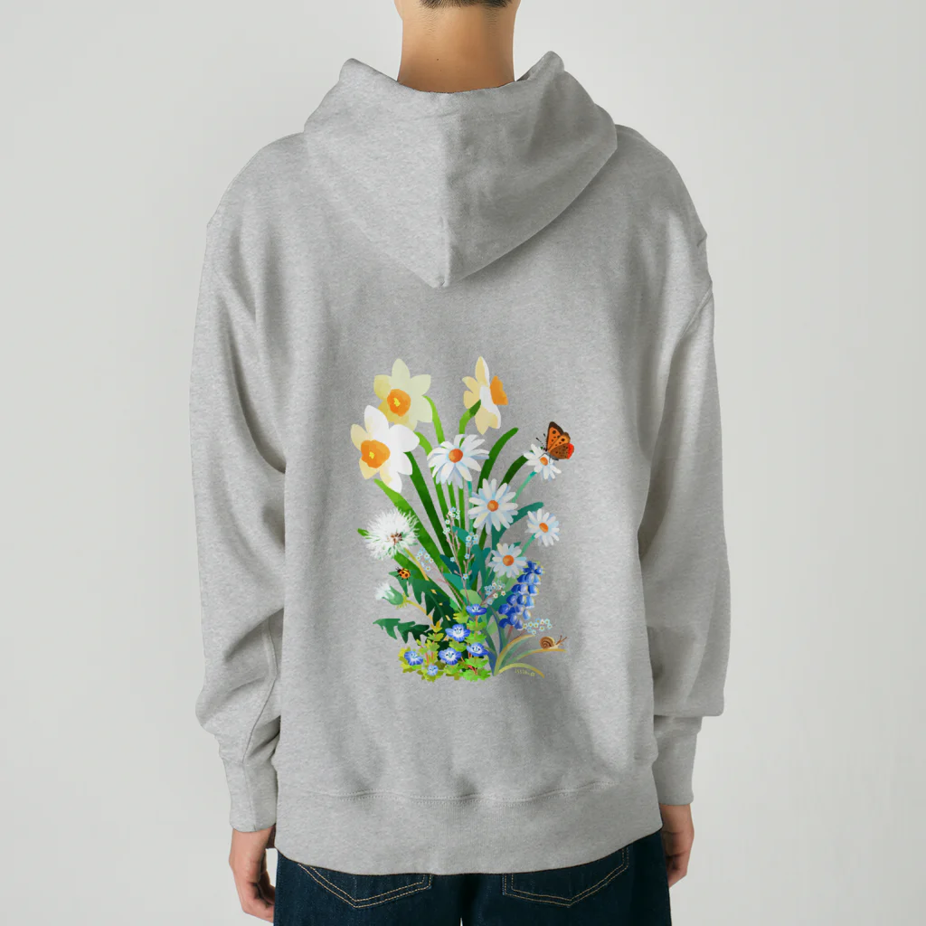 喫茶角砂糖の朝露の花畑 Heavyweight Hoodie