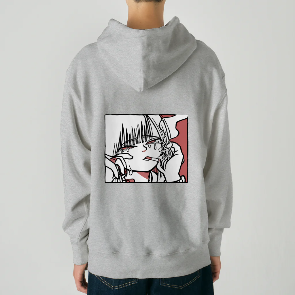 まんぐ〜すの泣いてないよ、しみただけ Heavyweight Hoodie