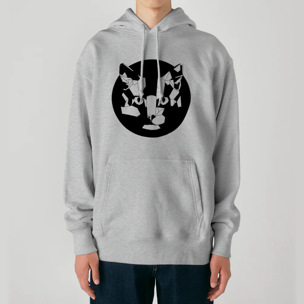 Fontaのジオメトリック猫 Heavyweight Hoodie