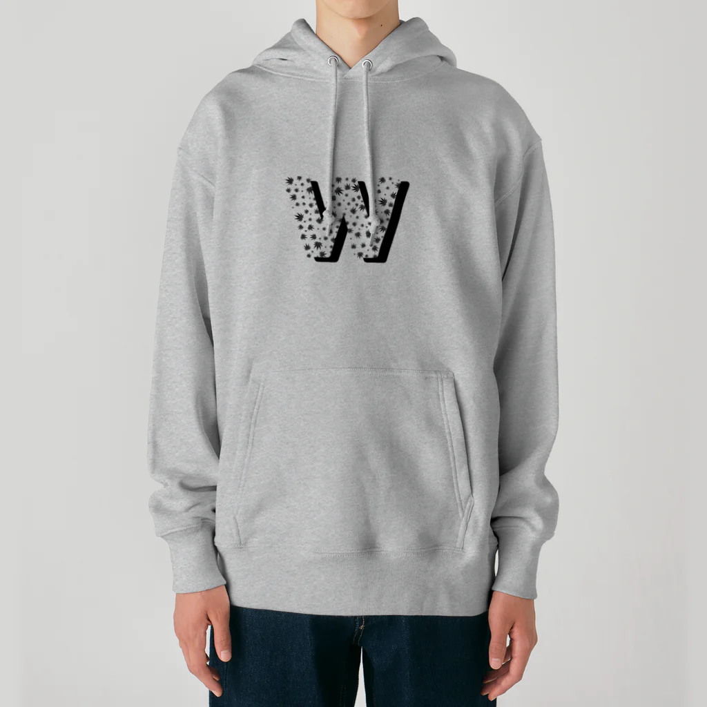 W.N.W.のW leaf pattern Heavyweight Hoodie