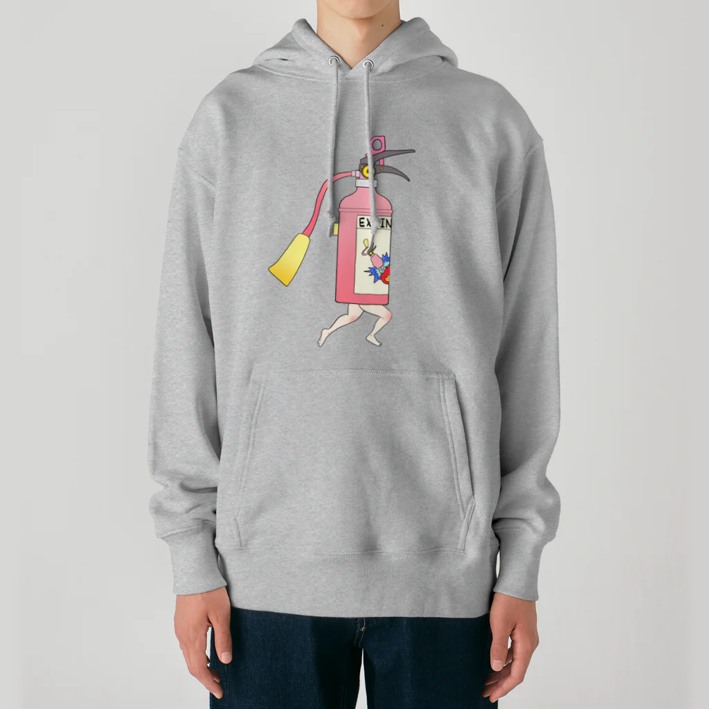 dougaseiseitokoroの足の生えた消火器 Heavyweight Hoodie