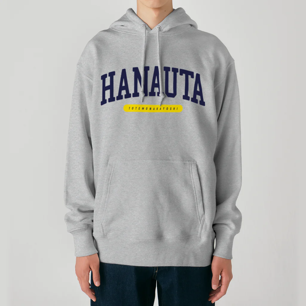 hanautaのCOLLEGE NAVY ヘビーウェイトパーカー