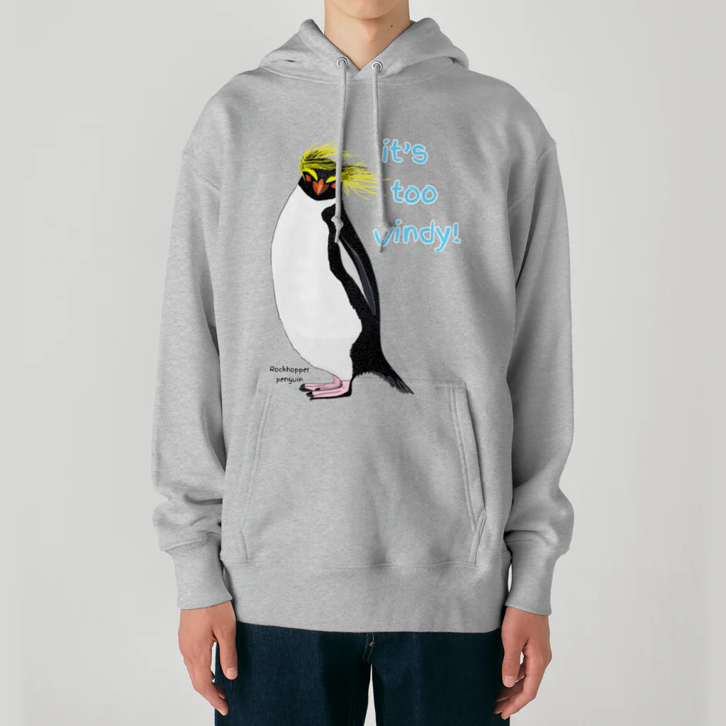 LalaHangeulのRockhopper penguin　(イワトビペンギン) Heavyweight Hoodie