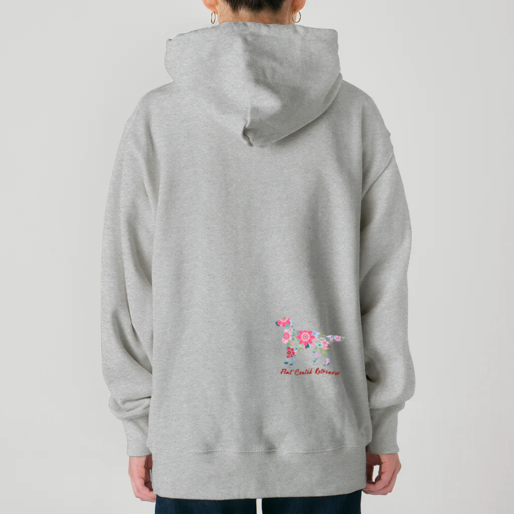 AtelierBoopの花kauwela フラットコーテッドレトリバー Heavyweight Hoodie