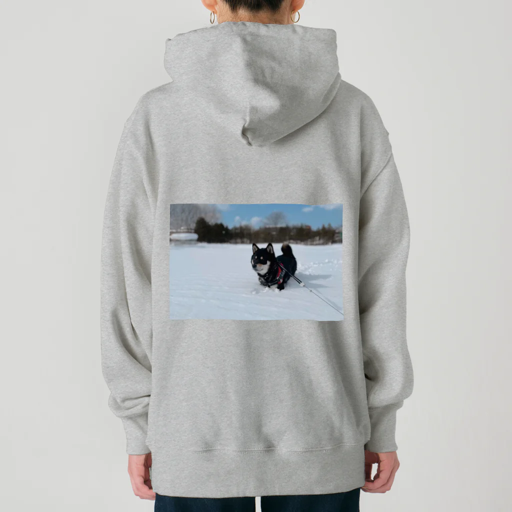 柴犬むさしのMusashi雪パーカー Heavyweight Hoodie