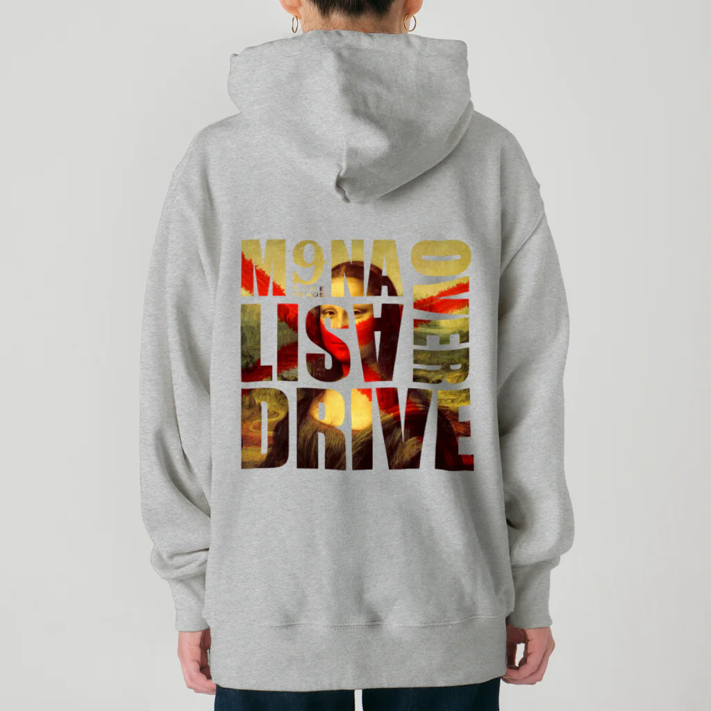 9INEHEADSのMONALISA_OVERDRIVE_WHITE_LOGO Heavyweight Hoodie