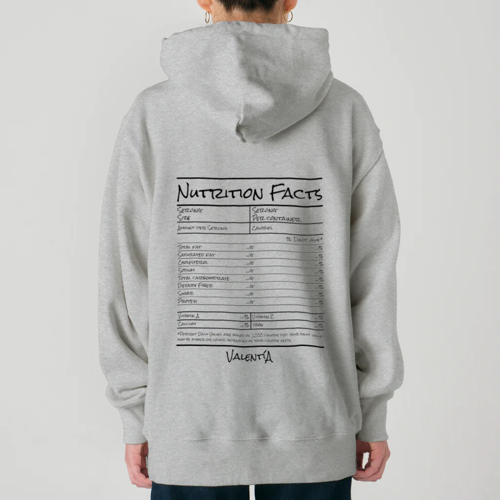 ValentíAの【nutrition facts series】 Heavyweight Hoodie