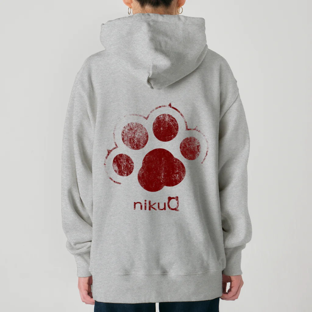 WebArtsの肉球をモチーフにしたオリジナルブランド「nikuQ」（猫タイプ）です ヘビーウェイトパーカー