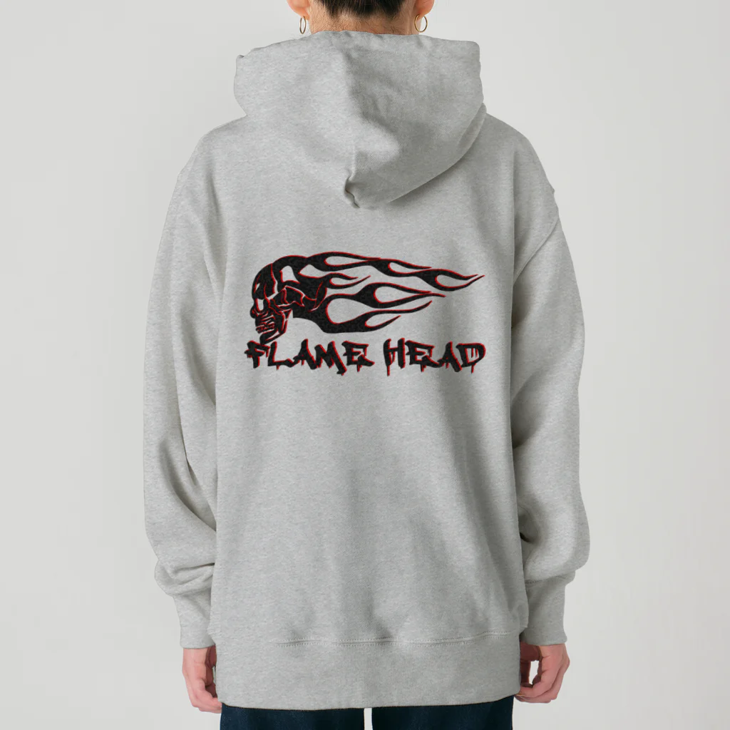 Ａ’ｚｗｏｒｋＳのFLAME HEAD BLK&RED Heavyweight Hoodie