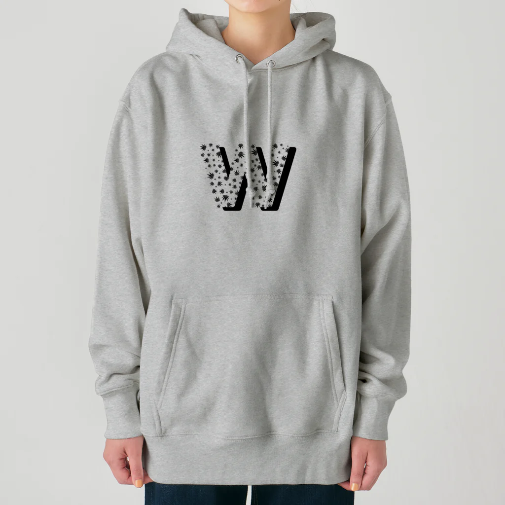 W.N.W.のW leaf pattern Heavyweight Hoodie