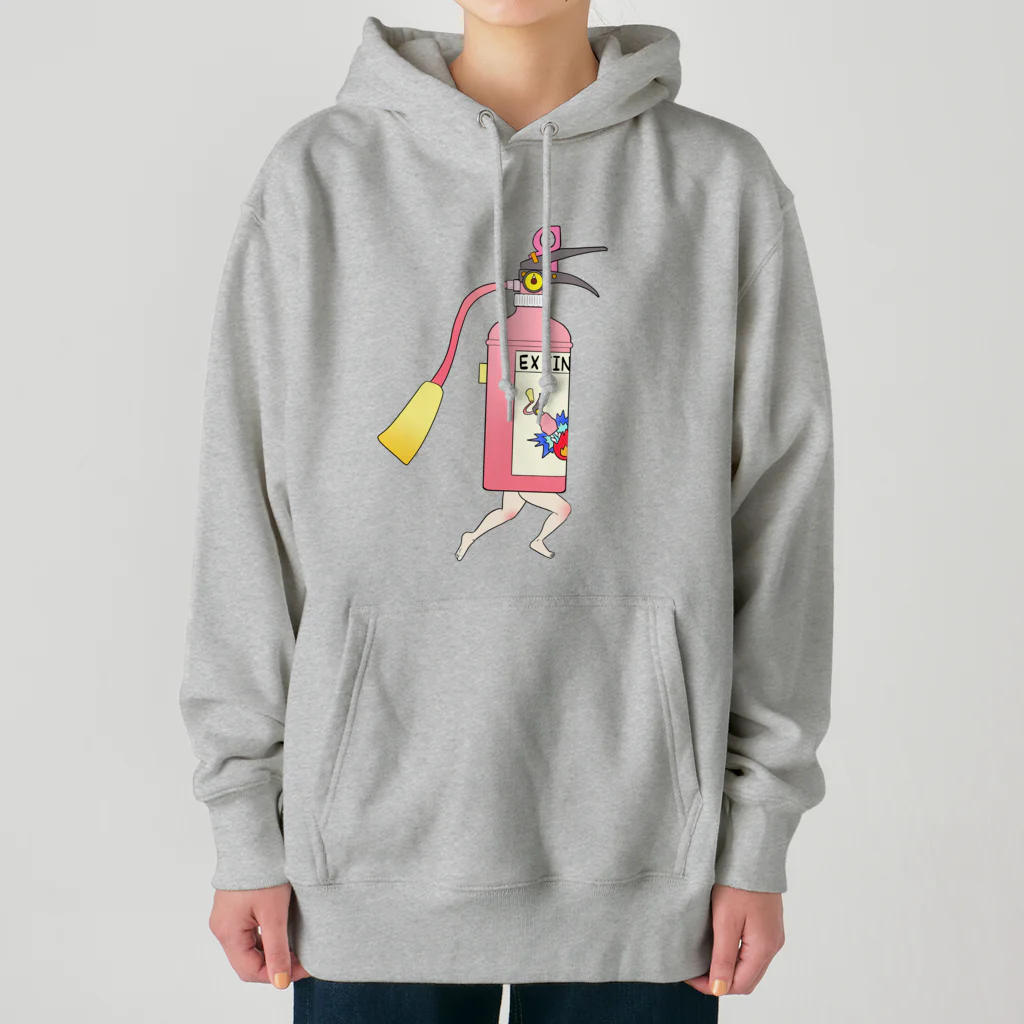 dougaseiseitokoroの足の生えた消火器 Heavyweight Hoodie