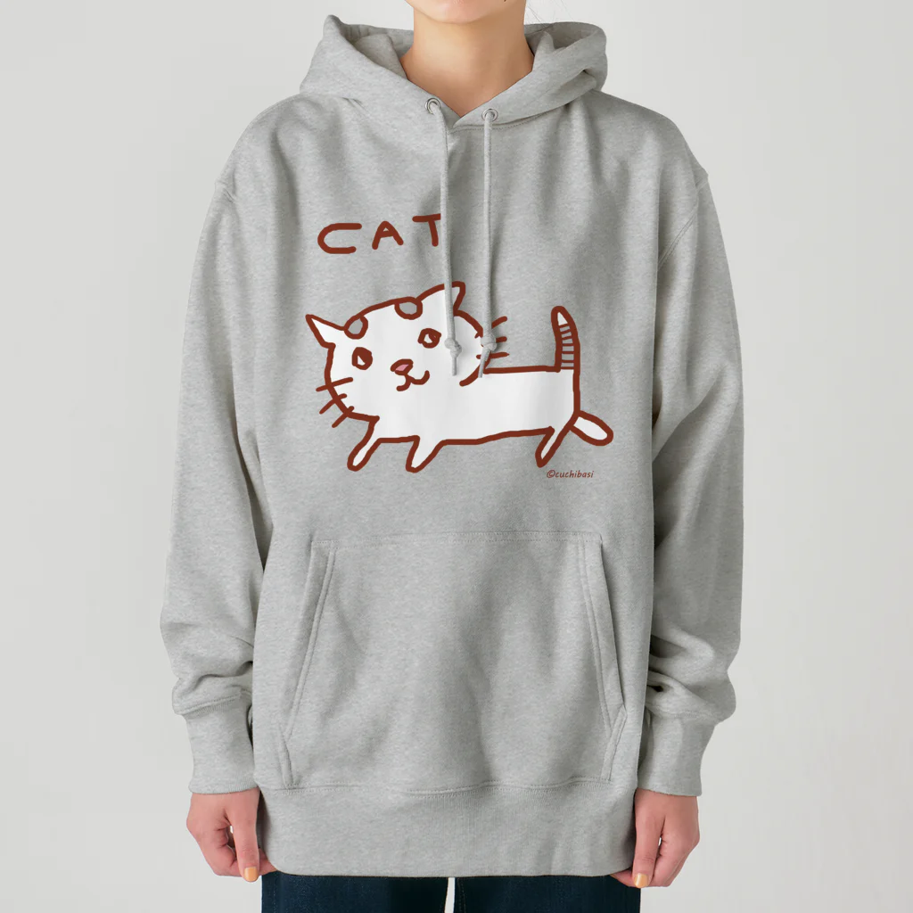 ネコのうーたんになりたいくちばしショップのねこだけキャット Heavyweight Hoodie