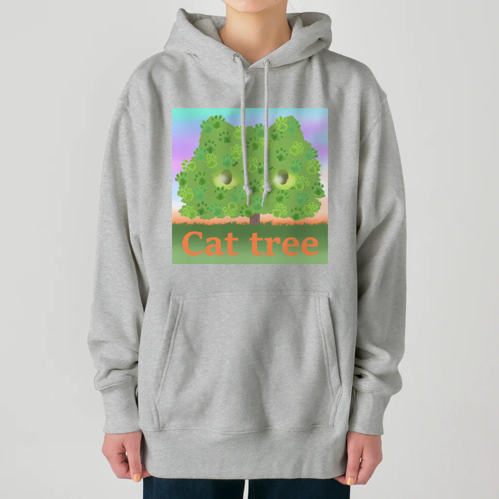 Charamaru MarketのＣＡＴ　ＴＲＥＥ Heavyweight Hoodie