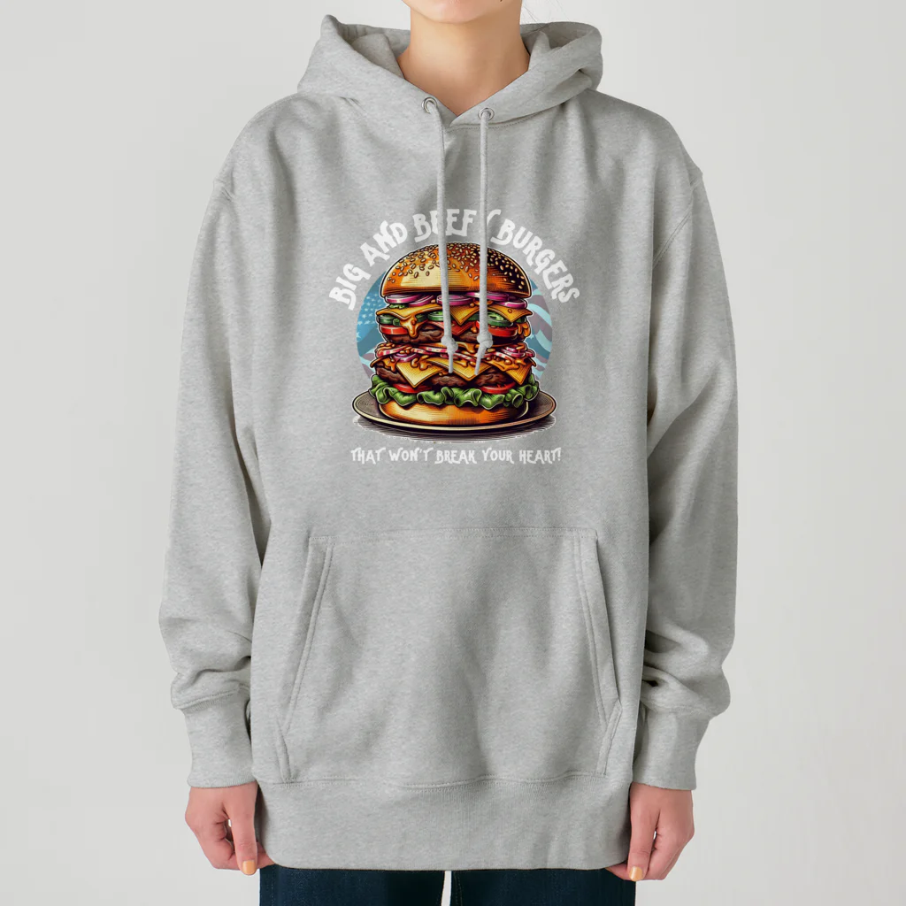 kazu_gのあなたを満足させるバーガーを!（濃色用） Heavyweight Hoodie