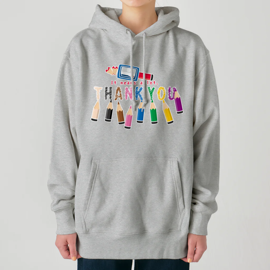 イラスト MONYAAT のCT155　ちびた色鉛筆*B Heavyweight Hoodie