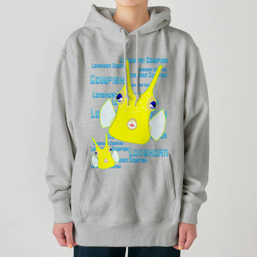 LalaHangeulのLonghorn Cowfish(コンゴウフグ) Heavyweight Hoodie