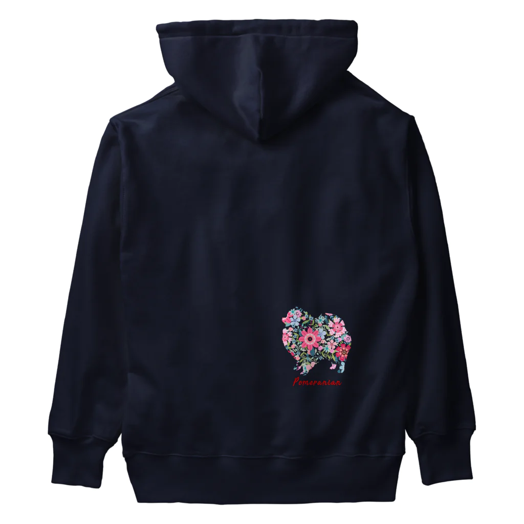 AtelierBoopの花kauwela　ポメラニアン Heavyweight Hoodie