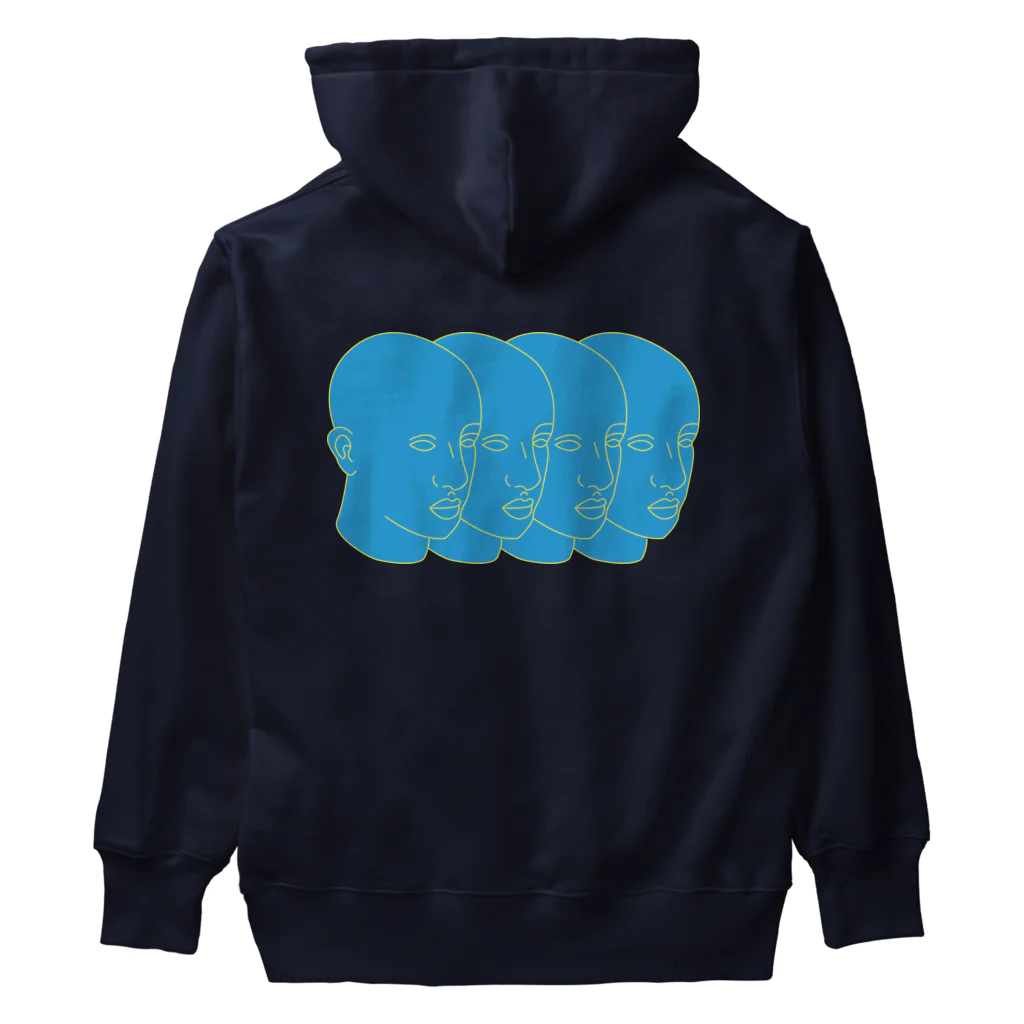 Parallel Imaginary Gift ShopのLife is Hell（Blue） Heavyweight Hoodie