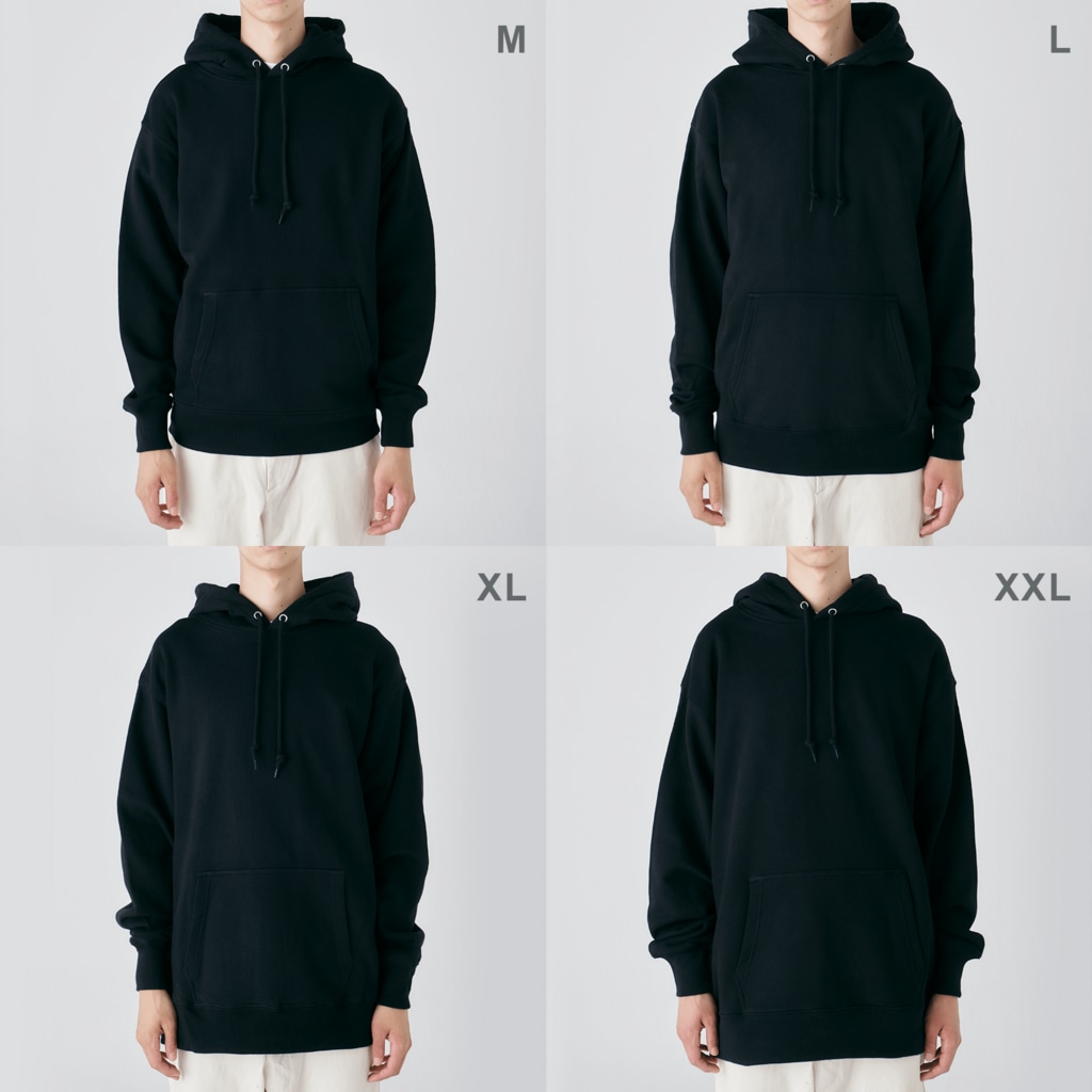 ヤママユ(ヤママユ・ペンギイナ)のふたごのジェンツーペンギン(ロゴあり) Heavyweight Hoodie