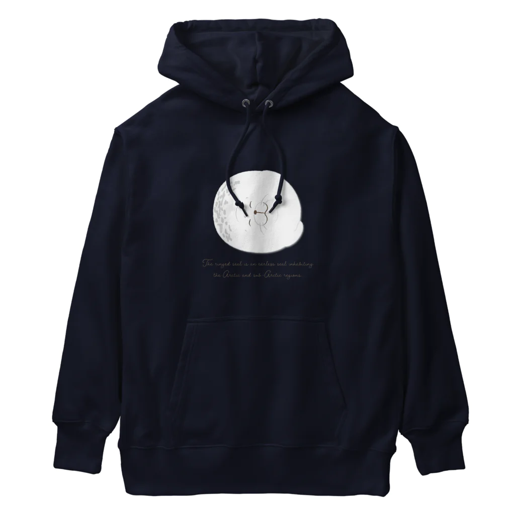 chiho_seal_shopのスヤスヤ ワモンアザラシ sleeping ringed seal Heavyweight Hoodie