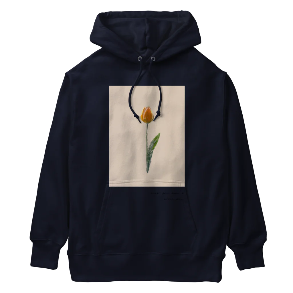 rilybiiの夕焼けとチューリップ Heavyweight Hoodie