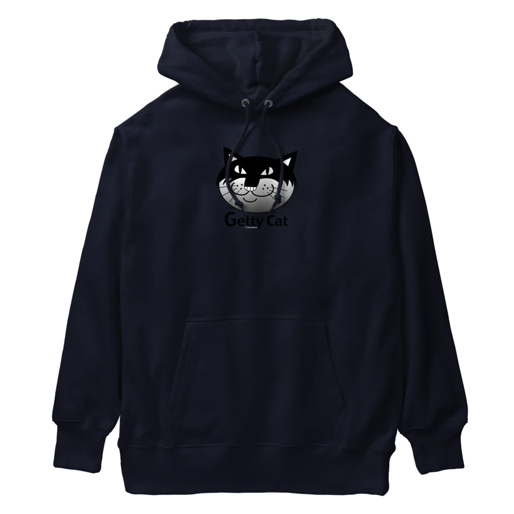 Illustrator Moca&Ram shopのネコのゲッティ/Getty Cat Heavyweight Hoodie