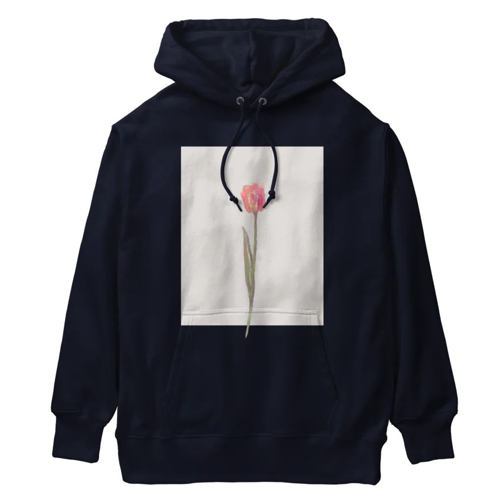 rilybiiの🍑 peach milk tea × peach tulip . Heavyweight Hoodie