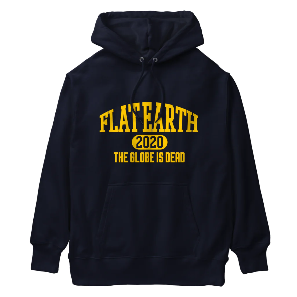 Mappila SHOPのカレッジ風(ミシガンカラー)　フラットアース FLATEARTH ヘビーウェイトパーカー