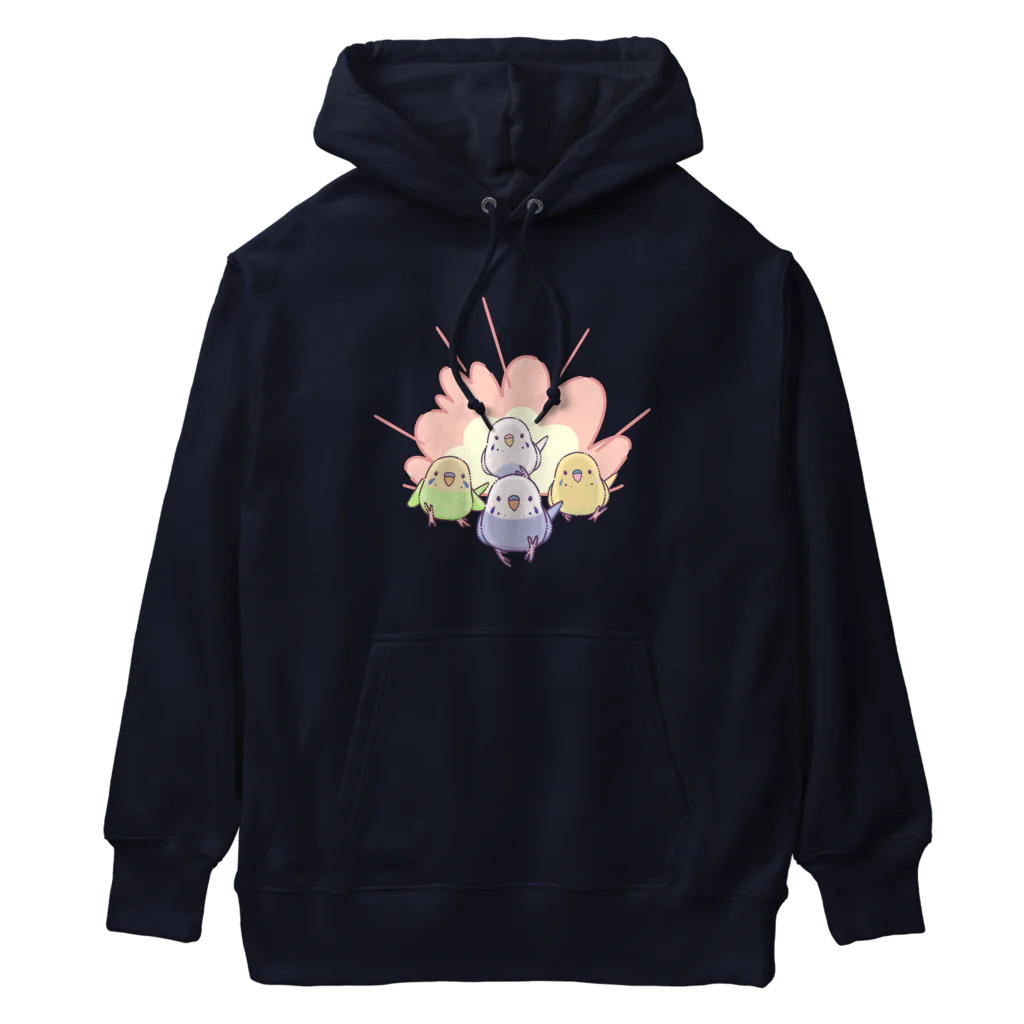 ぽっぽこ本舗のインコ戦隊 Heavyweight Hoodie