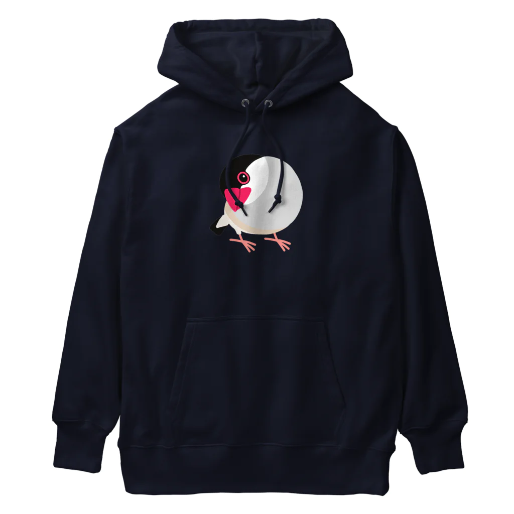 ほほらら工房 SUZURI支店の首をかしげる桜文鳥 Heavyweight Hoodie