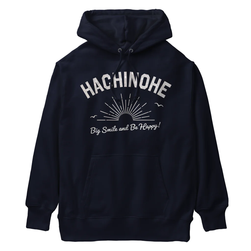 ケイティ企画の八戸ロゴ(シルバーグリッター) Heavyweight Hoodie