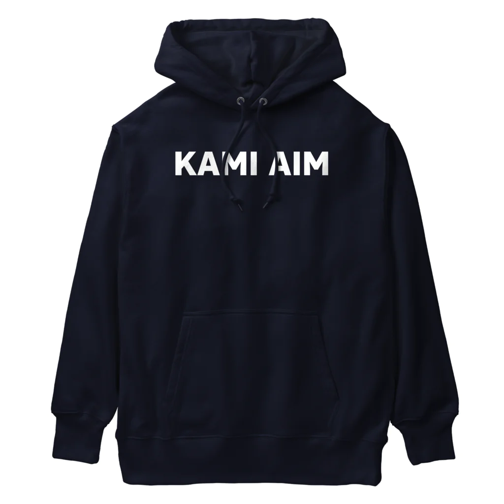 fullbaccaのKAMI AIM WHITE ヘビーウェイトパーカー