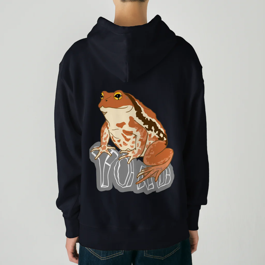 LalaHangeulのTOAD (ヒキガエル) 英字バージョン　バックプリント Heavyweight Hoodie