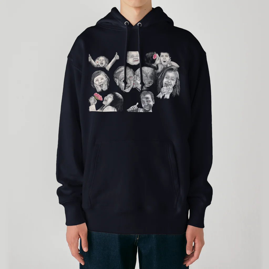 Owl's Dream　アウルズドリームのlove, peace and happiness Heavyweight Hoodie