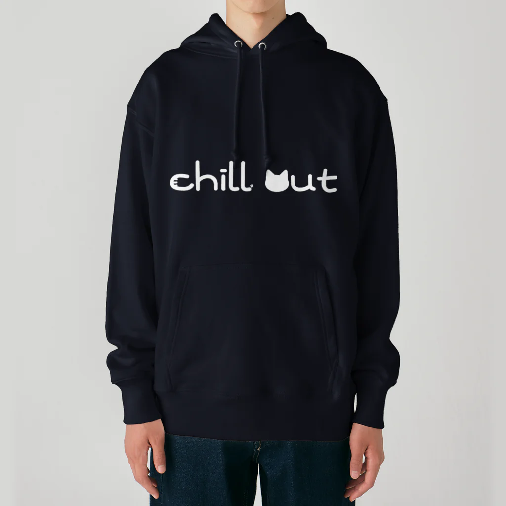 учк¡✼*のchill out(白文字ver.) Heavyweight Hoodie