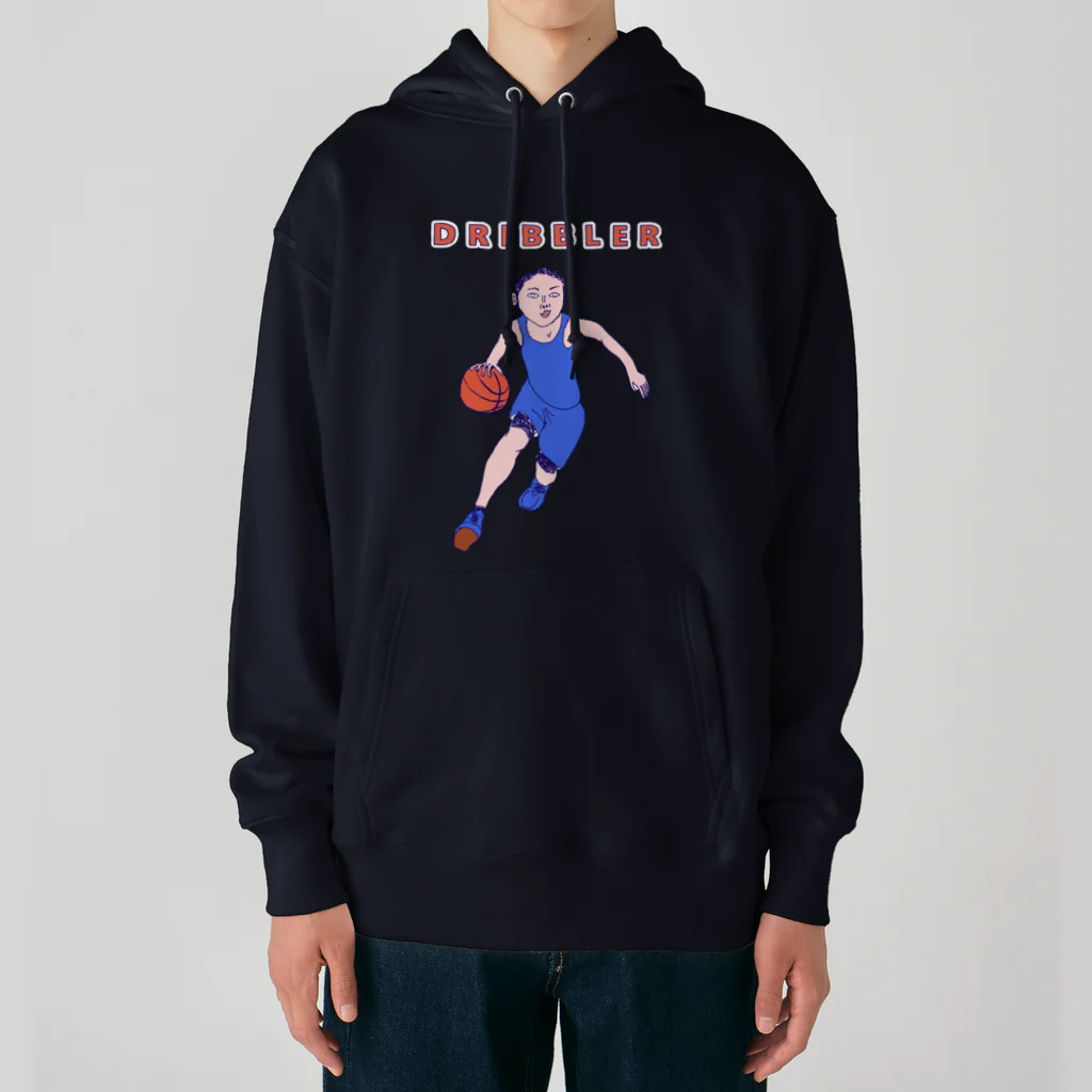 NIKORASU GOのバスケットデザイン「ドリブラー」＜英語バージョン＞＜tシャツ　パーカー　スウェット　ETC＞ Heavyweight Hoodie