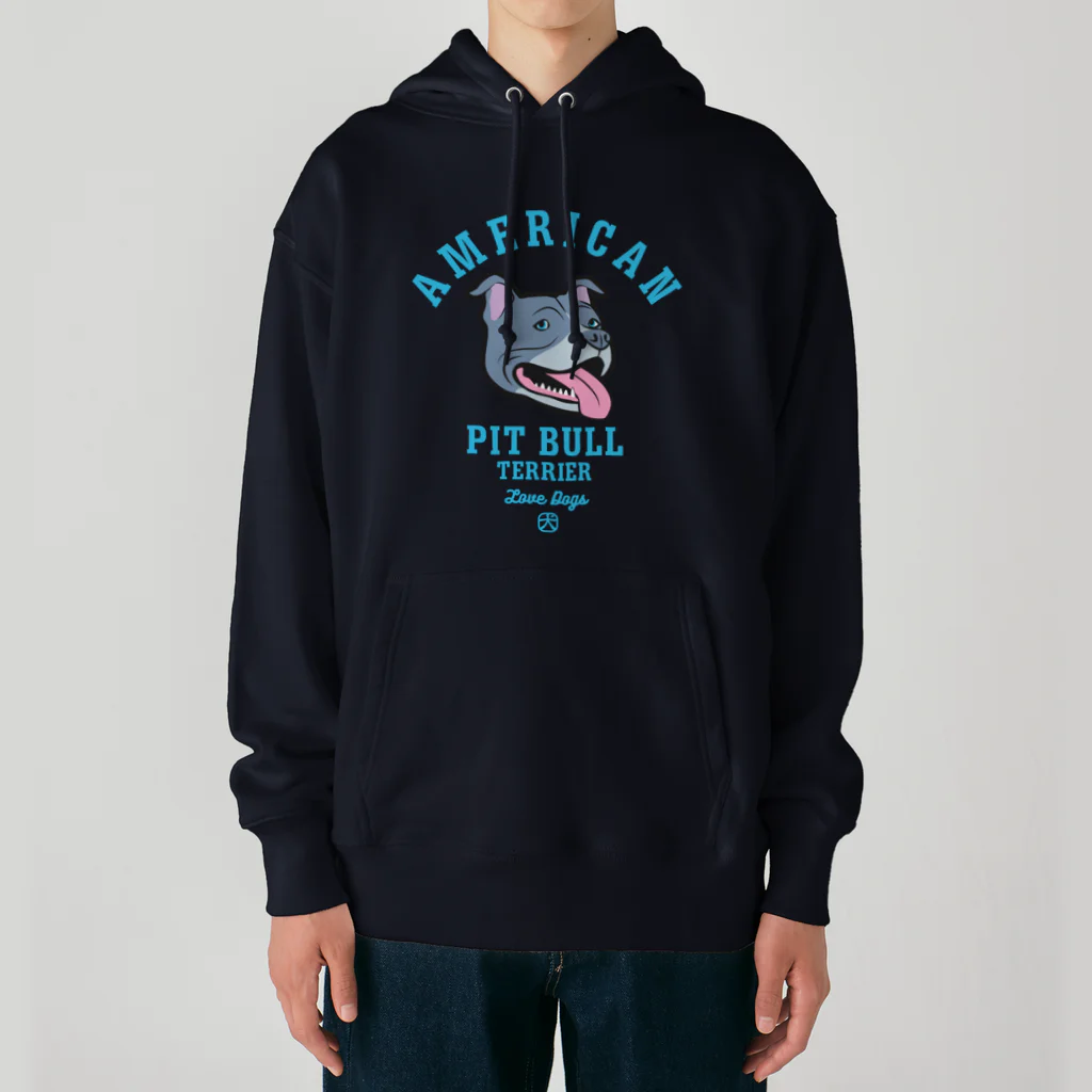 LONESOME TYPE ススのLove❤️Dogs（アメリカンピットブルテリア・青鼻） Heavyweight Hoodie