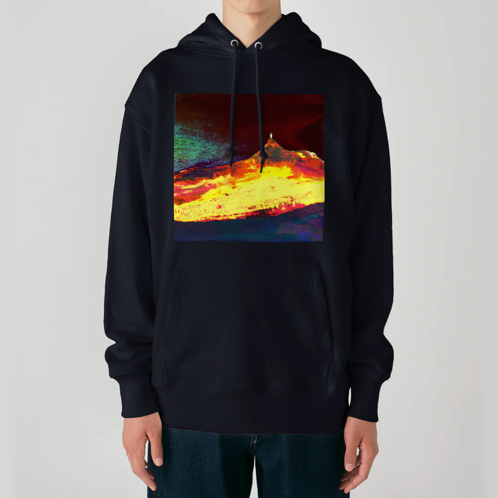 水草の火口の夜 Heavyweight Hoodie