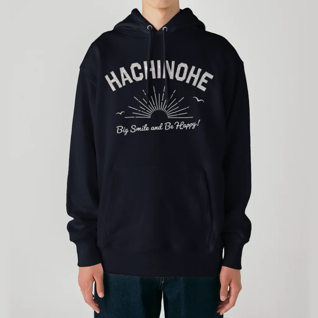 ケイティ企画の八戸ロゴ(シルバーグリッター) Heavyweight Hoodie