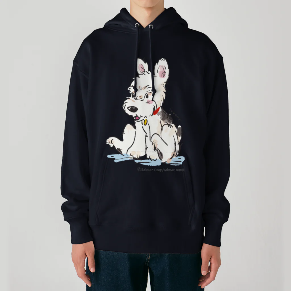 obosa_DENS/SABEAR_shop ＠SUZURIの立ち耳ワイヤーFOX_ウェア Heavyweight Hoodie