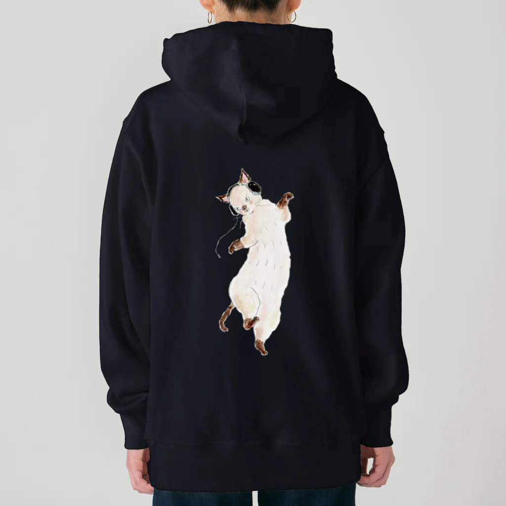 トコロコムギのノリノリ陽キャにゃんこ Heavyweight Hoodie