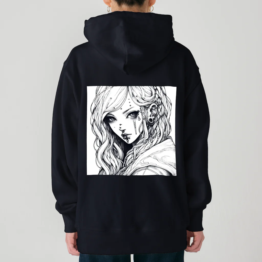 zaisuのピアス女子 Heavyweight Hoodie