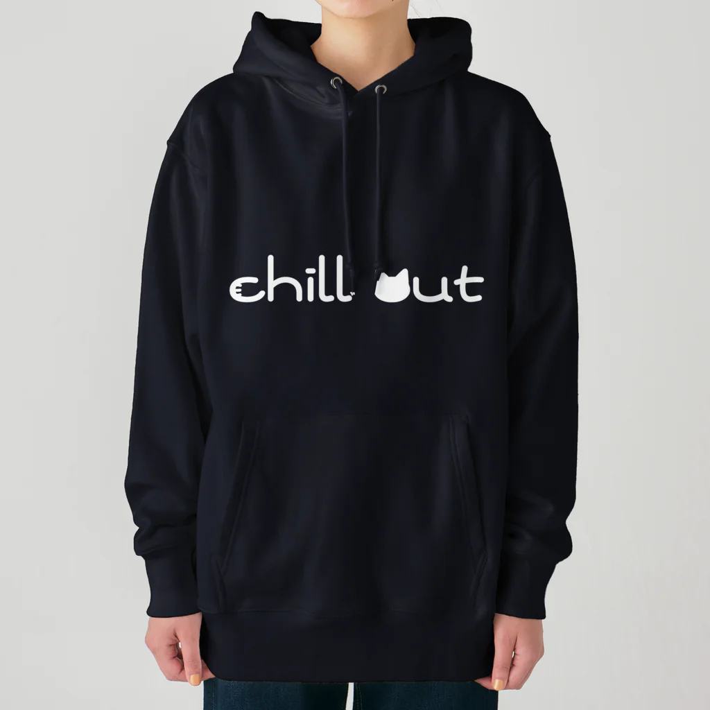 учк¡✼*のchill out(白文字ver.) Heavyweight Hoodie